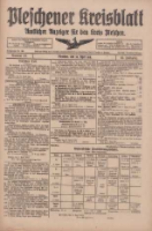 Pleschener Kreisblatt: Amtliches Anzeiger f&uuml;r den Kreis Pleschen 1918.04.24 Jg.66 Nr33