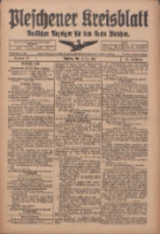 Pleschener Kreisblatt: Amtliches Anzeiger f&uuml;r den Kreis Pleschen 1918.05.15 Jg.66 Nr39