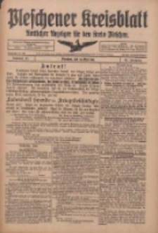 Pleschener Kreisblatt: Amtliches Anzeiger für den Kreis Pleschen 1918.05.25 Jg.66 Nr42