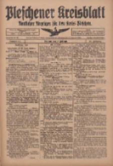 Pleschener Kreisblatt: Amtliches Anzeiger f&uuml;r den Kreis Pleschen 1918.07.27 Jg.66 Nr60