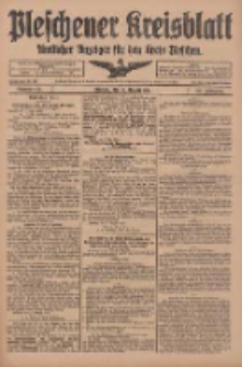 Pleschener Kreisblatt: Amtliches Anzeiger f&uuml;r den Kreis Pleschen 1918.08.10 Jg.66 Nr64