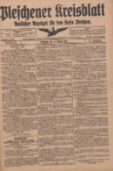 Pleschener Kreisblatt: Amtliches Anzeiger für den Kreis Pleschen 1918.08.14 Jg.66 Nr65