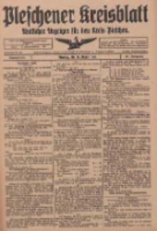Pleschener Kreisblatt: Amtliches Anzeiger f&uuml;r den Kreis Pleschen 1918.08.24 Jg.66 Nr68