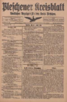 Pleschener Kreisblatt: Amtliches Anzeiger f&uuml;r den Kreis Pleschen 1918.08.28 Jg.66 Nr69
