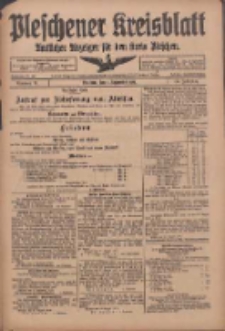Pleschener Kreisblatt: Amtliches Anzeiger f&uuml;r den Kreis Pleschen 1918.09.04 Jg.66 Nr71
