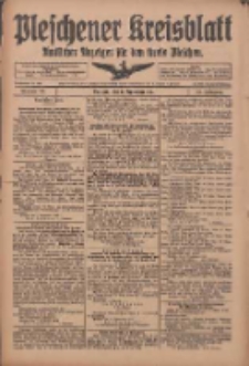 Pleschener Kreisblatt: Amtliches Anzeiger f&uuml;r den Kreis Pleschen 1918.09.11 Jg.66 Nr73