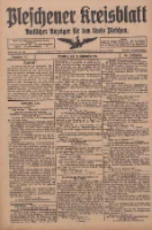 Pleschener Kreisblatt: Amtliches Anzeiger für den Kreis Pleschen 1918.09.21 Jg.66 Nr76