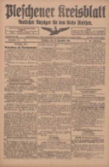 Pleschener Kreisblatt: Amtliches Anzeiger für den Kreis Pleschen 1918.09.25 Jg.66 Nr77