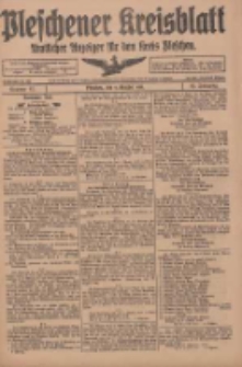 Pleschener Kreisblatt: Amtliches Anzeiger f&uuml;r den Kreis Pleschen 1918.10.09 Jg.66 Nr81