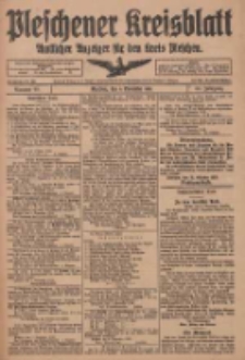 Pleschener Kreisblatt: Amtliches Anzeiger f&uuml;r den Kreis Pleschen 1918.11.09 Jg.66 Nr90