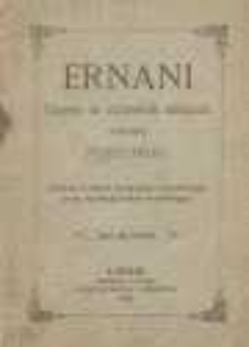 Ernani: opera w 4 aktach