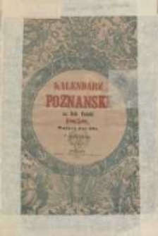 Kalendarz poznański na rok pański 1858 mający dni 365; z drzeworytami R.5