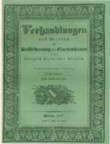 Verhandlungen des Vereines zur Beförderung des Gartenbaues in den Königlich Preussischen Staaten. 1837 Band 13 Lieferung 26