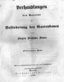 Verhandlungen des Vereines zur Bef&ouml;rderung des Gartenbaues in den K&ouml;niglich Preussischen Staaten. 1844 Band 17 Lieferung 35