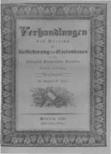 Verhandlungen des Vereines zur Beförderung des Gartenbaues in den Königlich Preussischen Staaten. 1828 Band 4 Lieferung 9 Heft 2