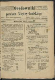 Orędownik Powiatu Międzychodzkiego 10 czerwca 1920 Nr 3