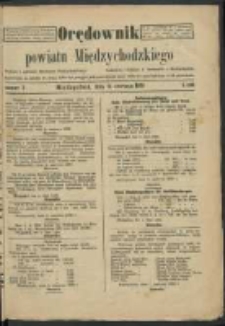 Orędownik Powiatu Międzychodzkiego 10 czerwca 1920 Nr 3