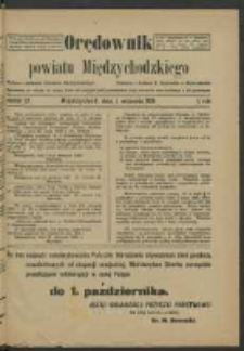 Orędownik Powiatu Międzychodzkiego 1 września 1920 Nr 27