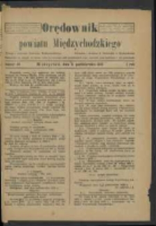 Orędownik Powiatu Międzychodzkiego 9 Października 1920 Nr 38