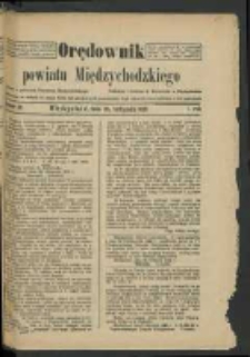 Orędownik Powiatu Międzychodzkiego 20 Listopada 1920 Nr 50