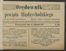 Orędownik Powiatu Międzychodzkiego 4 stycznia 1922 Nr 1