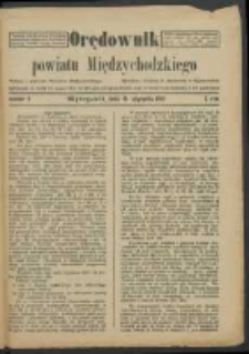 Orędownik Powiatu Międzychodzkiego 21 stycznia 1922 Nr 5