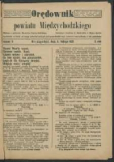 Orędownik Powiatu Międzychodzkiego 11 lutego 1922 Nr 9