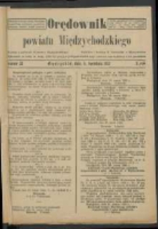 Orędownik Powiatu Międzychodzkiego 5 kwietnia 1922 Nr 22