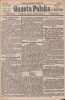 Gazeta Polska: codzienne pismo polsko-katolickie dla wszystkich stanów 1921.12.19 R.25 Nr281