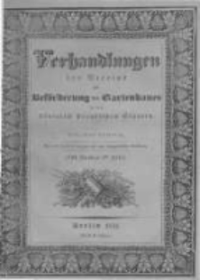 Verhandlungen des Vereines zur Beförderung des Gartenbaues in den Königlich Preussischen Staaten. 1831 Band 8 Lieferung 16 Heft 1