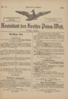 Kreisblatt des Kreises Posen-West 1918.09.25 Jg.30 Nr74