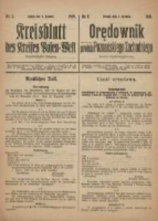 Kreisblatt des Kreises Posen-West=Orędownik powiatu Poznańskiego-Zachodniego 1919.01.09 Jg.31 Nr2