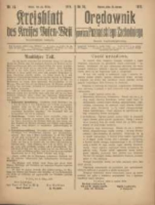 Kreisblatt des Kreises Posen-West=Orędownik powiatu Poznańskiego-Zachodniego 1919.03.13 Jg.31 Nr14