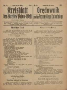 Kreisblatt des Kreises Posen-West=Orędownik powiatu Poznańskiego-Zachodniego 1919.03.20 Jg.31 Nr15