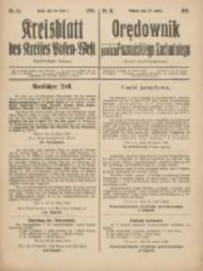 Kreisblatt des Kreises Posen-West=Orędownik powiatu Poznańskiego-Zachodniego 1919.03.27 Jg.31 Nr16