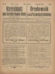 Kreisblatt des Kreises Posen-West=Orędownik powiatu Poznańskiego-Zachodniego 1919.05.01 Jg.31 Nr21