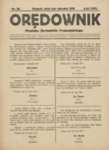 Orędownik powiatu Poznańskiego-Zachodniego 1919.08.06 R.31 Nr36