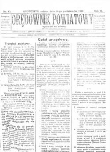 Orędownik Powiatowy 1922.10.14 R.74 Nr43