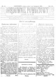 Orędownik Powiatowy 1922.11.04 R.47 Nr46
