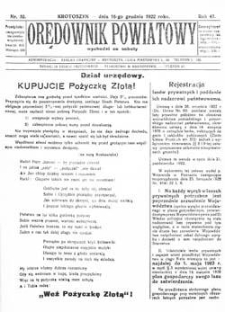 Orędownik Powiatowy 1922.12.16 R.47 Nr52