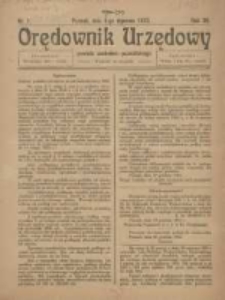 Orędownik Urzędowy Powiatu Zachodnio-Poznańskiego 1923.01.04 R.36 Nr1