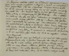 Fragment listu Kajetana Wincentego Kielisińskiego do Celestyny z Zamoyskich Działyńskiej z 09.01.1847