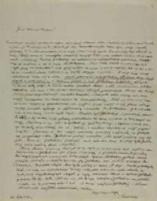 List Kajetana Wincentego Kielisińskiego do Celestyny z Zamoyskich Działyńskiej z 21.02.1847