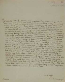 List Kajetana Wincentego Kielisińskiego do Jadwigi Działyńskiej z przed 27.07.1848