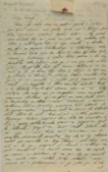 List Augusta Bielowskiego do Kajetana Wincentego Kielisińskiego z 24.10.1847