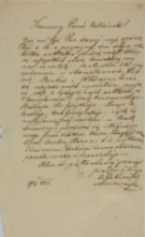 List Kajetana Jabłońskiego do Kajetana Wincentego Kielisińskiego z 28.08.1845