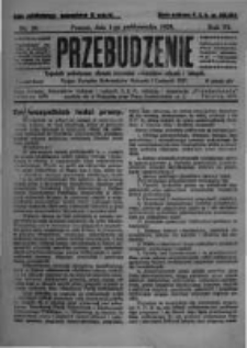 Przebudzenie: tygodnik poświęcony obronie interes&oacute;w robotnik&oacute;w rolnych i leśnych. Organ Związku Robotnik&oacute;w Rolnych i Leśnych ZZP. 1925.10.01 R.7 Nr39