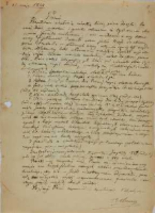 List Joachima Lelewela do Kajetana Wincentego Kielisińskiego z 15.05.1843