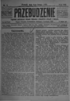 Przebudzenie: tygodnik poświęcony obronie interesów robotników rolnych i leśnych. Organ Związku Robotników Rolnych i Leśnych ZZP. 1926.02.04 R.8 Nr5
