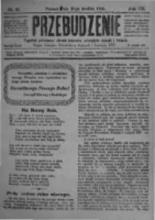 Przebudzenie: tygodnik poświęcony obronie interesów robotników rolnych i leśnych. Organ Związku Robotników Rolnych i Leśnych ZZP. 1926.12.30 R.8 Nr52